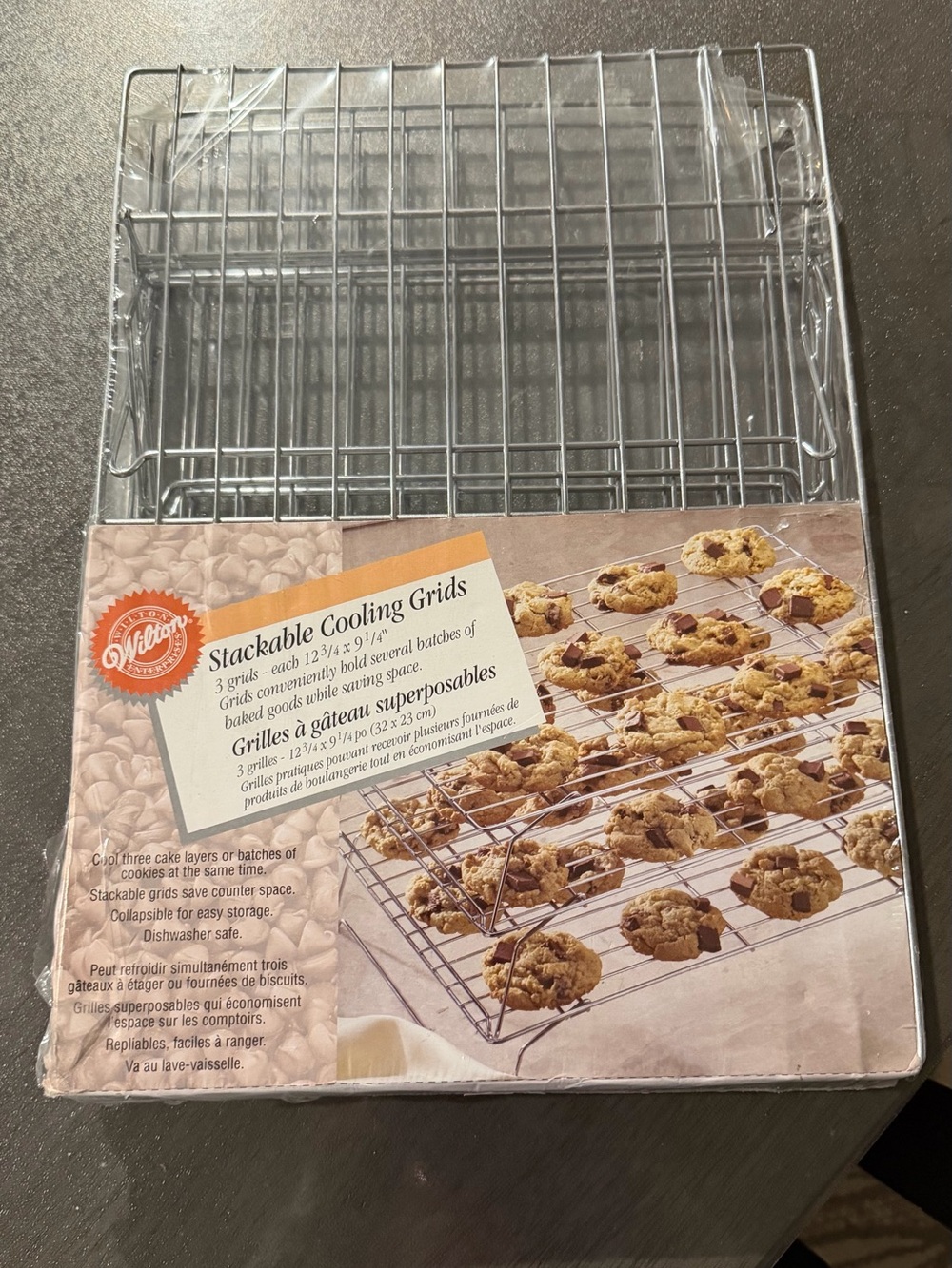Wilton Chrome Stackable Cooling Racks - Silver Wire Set 3 tier
